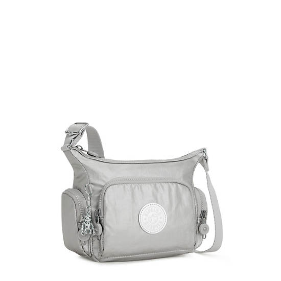 Kipling Gabbie Mini Metallic Crossbody Veske Sølv | NO 2092SG